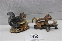 Squirrel / Chipmunk Figurines
