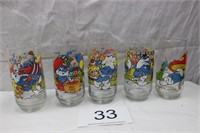 Smurf Glasses - Set of (5)