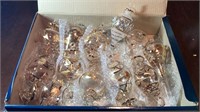 Set of 13 Mikasa Glass Christmas Ornaments