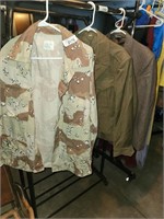 Vintage Camo Military Shirt Large , 36L Jacket &