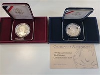 2 - Modern Silver Dollar Commem Sets