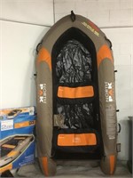 Aquarius 896 Inflatable Hard Bottom River Raft New