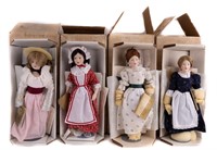 Franklin Heirloom "13 Colonies Dolls" (4)