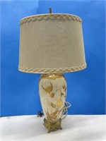 Vintage Lamp with Gold Toned Accents, 20 " tall