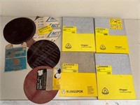 Large assortment of various sandpaper grades