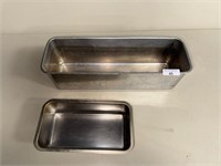 2 pack metal baking dishes/ trays