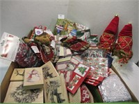Christmas Decorations / Stamps - Box Lot