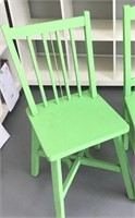 Vtg green chair
