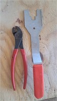 Snap-on pliers and clip tool