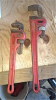 14" Ridgid and 18" Fuller pipe wrenches