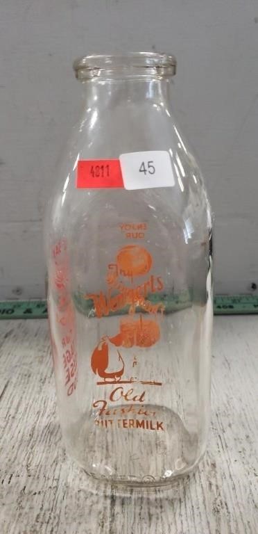 Wengert's Dairy Juice Bottle | Live and Online Auctions on HiBid.com