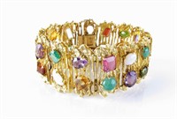 18K Yellow Gold Multi-Stone Bracelet