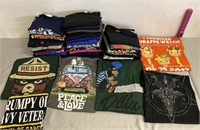 40 Various Printed T-Shirts Size XL
