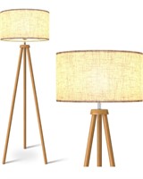 $72 LEPOWER Wood Tripod Floor Lamp