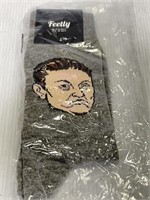Pair of Elon Musk Men’s comical socks men’s 8-12