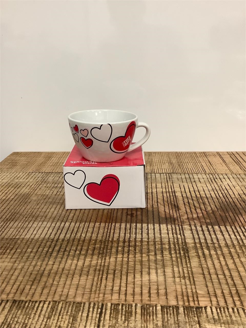 $8  Small Ceramic Heart Mug