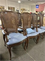 8 FRENCH STYLE DINING CHAIRS - SOME NEED REPAIR