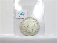 1912 D Barber Half Dollar 90% Silver