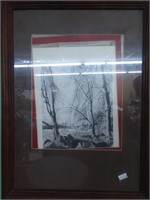 Framed forest print
