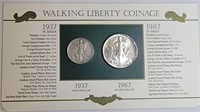 Walking Liberty Coinage ASE and 1/2 Dollar