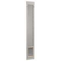 Perfect Pet 80'' Pet Patio Door in White, 11.5IN X