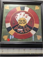 Poker Framed Artwork 15 x 15
