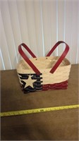 LONGABERGER FLAG BASKET