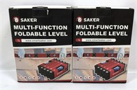 New Lot of 2 Saker Multi-Function Foldable Level