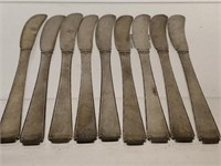 9 Sterling Silver Butter Knives Towle "Old Lace"