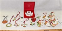 LOT - LONGABERGER - CHRISTMAS ORNAMENTS