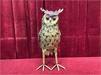 19.5" Tin Art Horned Owl