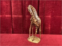 14" Hand Painted Carved Giraffe