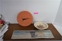 Western Bowl, Terra Cotta Thermometer &