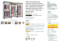 B159  VIPEK V5 Portable Closet Wardrobe Shelf 68.9