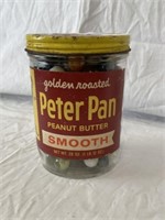 Vintage Peter Pan Peanut Butter Jar w/ Marbles