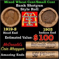 Small Cent Mixed Roll Orig Brandt McDonalds Wrappe