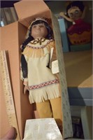 Yippie Yi Yay Native American Doll in Box