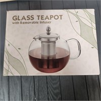 Glass Tea Pot w removable infuser