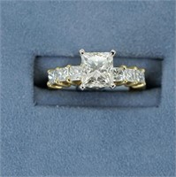 18Kt gold diamond engagement ring