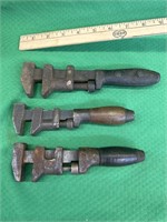 3 antique wrenches