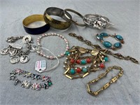 Assorted Costume Jewelry Bracelets