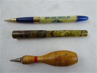Lot of 3 Vintage Pens - Haupt Bros Manitowoc West
