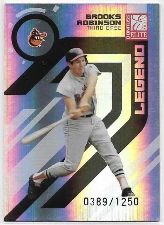 Brooks Robinson Elite Legend card #d 0945/1250