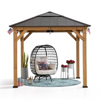 (Incomplete box) Sunjoy Hardtop Gazebo 9 x 9 ft.