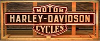 Large Harley Davidson Cycle Neon Sign In Crate