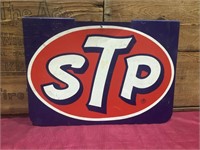 Original STP Double Sided  Display Rack Tin Sign