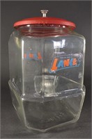 Glass Lance Jar w/ Metal Lid
