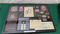 WW2 570TH AAA AUTO WEAPONS BATTALION CASED LOT