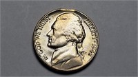 1942 Jefferson Nickel Uncirculated Clipped
