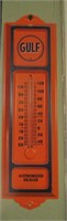 Gulf Oil Thermometer 12' x 3.5" Authorized Dealer